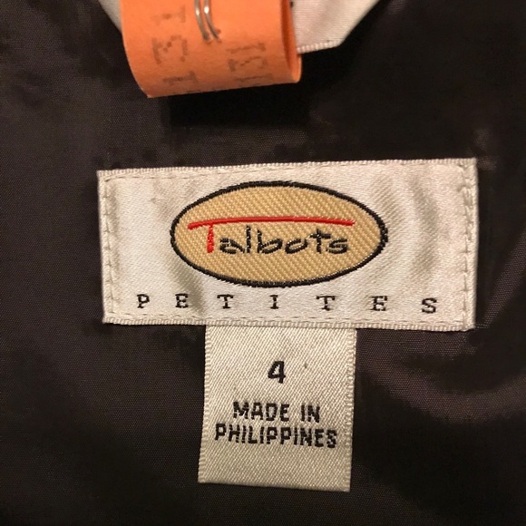 Talbots brown jacket size 4 Petite - Picture 3 of 9